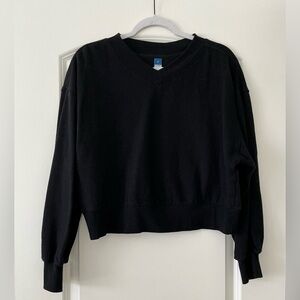 Old Navy Black V-Neck Sweatshirt